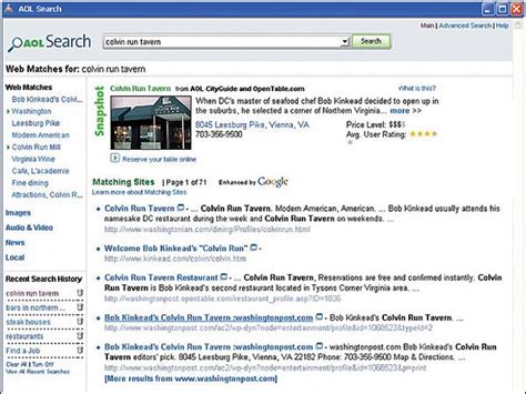 Aol Search Screenshots Search Engines News And Reviews