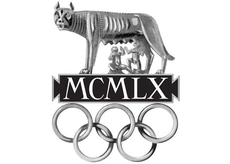 Obtener un vistazo del deporte que más te gusta. Logotipo de los Juegos Olímpicos de Roma de 1960