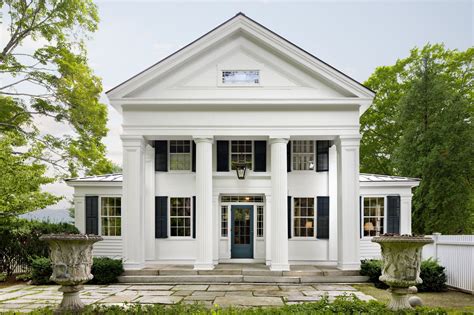 Entry Portico Of Restored Greek Revival House By Haver And Skolnick
