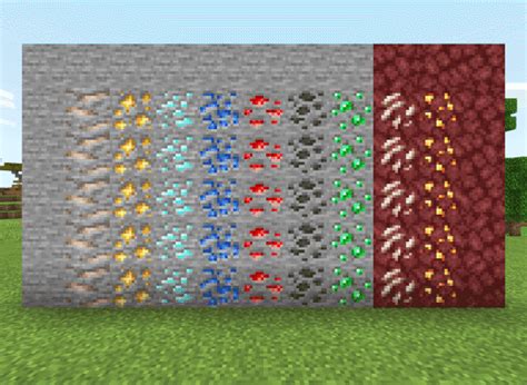 Being the most iconic ore, diamond ore texture is. New Minecraft 1.17 Ore Textures - mcmodding.net