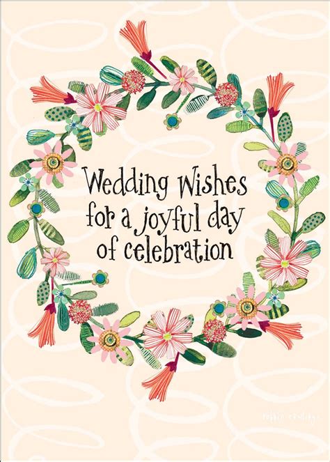 Joyful Wedding Wishes Card