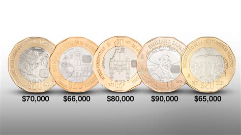 Las Cinco Monedas Conmemorativas De La Familia C1 Que Se Venden Entre 65000 Y Hasta 90000