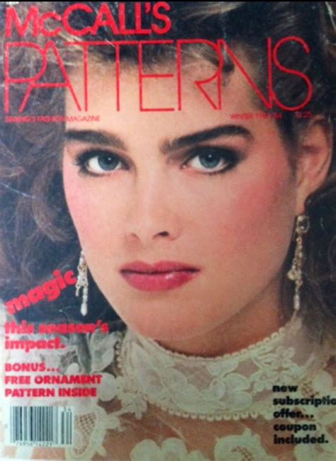 Brooke Shields Covers Mccalls Patterns 1983 Photo By Patrick