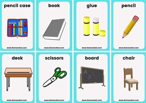 Classroom Objects Games4esl