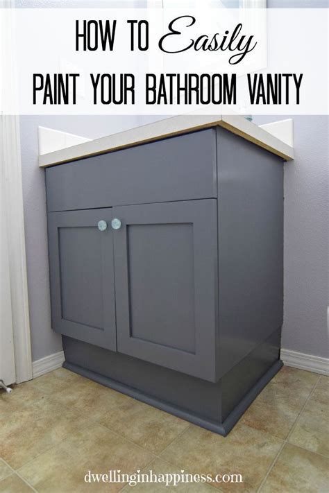 How you paint your cabinet. How To Paint Your Bathroom Vanity (The Easy Way ...