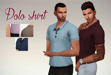 Ropes Workshop Polo Shirt For The Sims 4 I Never Liked The Color