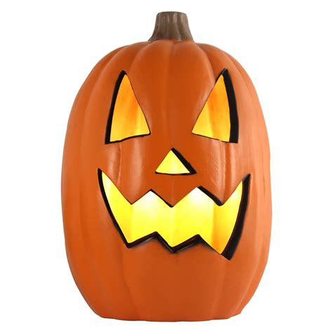 Halloween Pumpkin Lantern 16 Inch Lighted Jack O Lantern Holiday