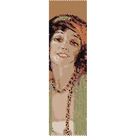 Vintage Lady 12 Peyote Bead Pattern Bracelet Cuff Bookmark Etsy