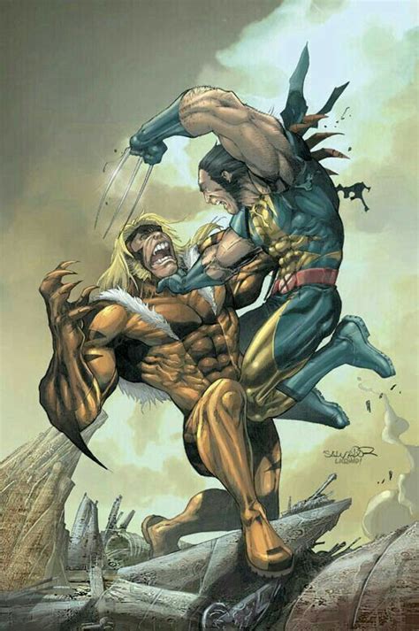 Wolverine Vs Sabretooth Wolverine Art Sabretooth Marvel Comic Books Art
