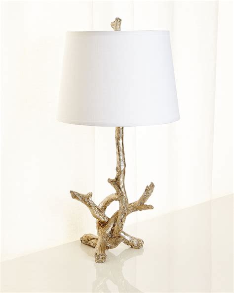 Jonathan y jyl3036a juno 30.75 metal/resin led table lamp, contemporary, transitional for bedroom, living room, office, gold leaf. Jamie Young Silver Leaf Branch Lamp | Neiman Marcus