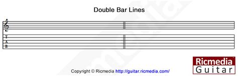 It indicates the end of a section of a song. Double bar lines | Ricmedia Guitar