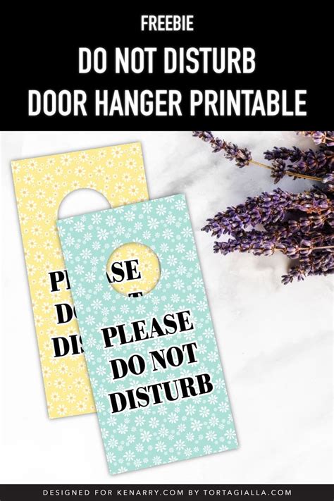Do Not Disturb Door Hanger Printable Ideas For The Home