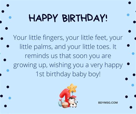 65 Happy Birthday Wishes For Baby Boy Bdymsg
