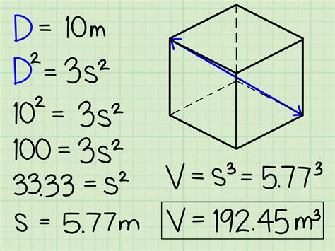 Calcular El Volumen De Un Cubo Formula Printable Templates Free