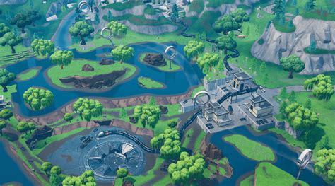 New Fortnite Season 9 Fortbyte 04 4 Location Accessible By Skydiving Through Rings Above Loot