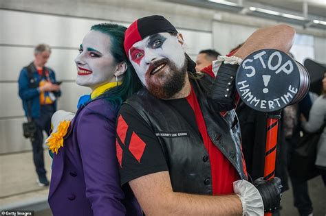 Cosplayers Arrive For Day 3 Of 2019 New York Comic Con Showing Off