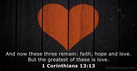 1 Corinthians 1313 Bible Verse