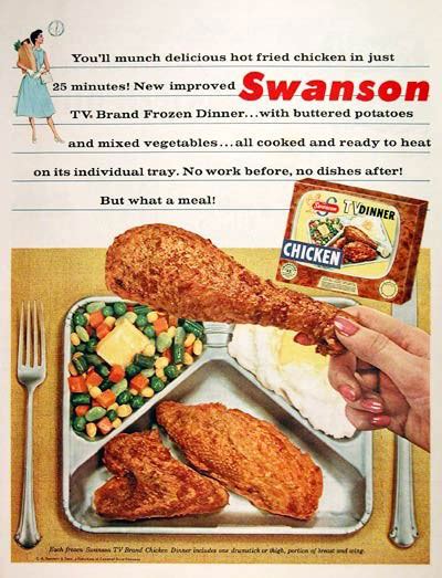 Welcome to the movies and television. Dying for Chocolate: TV Dinner Day: Retro Ads
