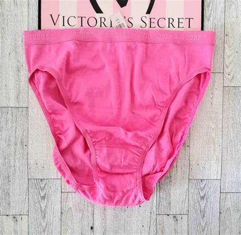 Victoria S Secret Pink Cotton Vintage Signature Band L Hi Leg