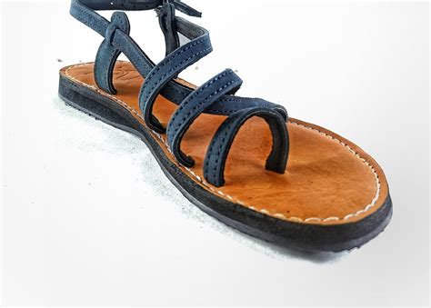 Womens Sandals Comfortable Genuine Leathersummer Brown Dark Etsy