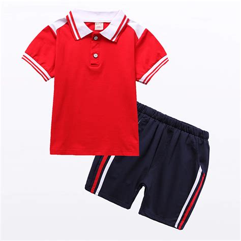 Kindergarten Uniform Summer Wear Short Sleeved Suit Childrens Class