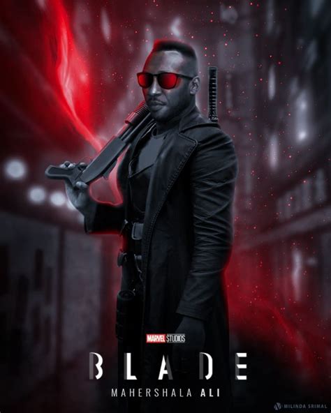 Blade Poster Mcu Blade2023 Mahershala Ali Blade Latest Hollywood Action Movies Best