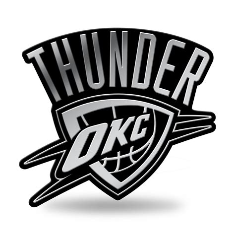 Oklahoma City Thunder Logo 3d Chrome Auto Emblem New Truck Or Car