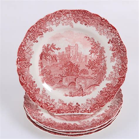 J And G Meakin Romantic England Red English Tableware Ebth