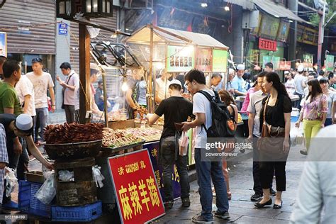 Beiyuanmen Moslem Street In Muslim Quarter Xian China High Res Stock