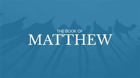 Bible Book Summary Matthew Sermonary