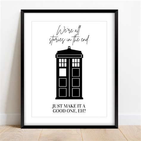doctor who poster etsy