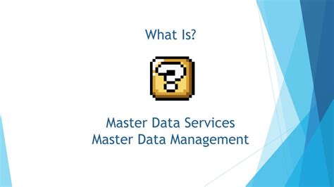 Ppt Master Data Management And Microsoft Master Data Services