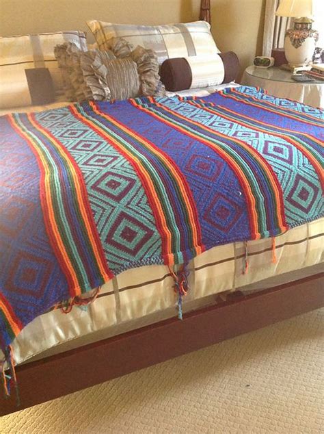 Navajo Inspired Afghan Native American Crochet Patterns Blanket
