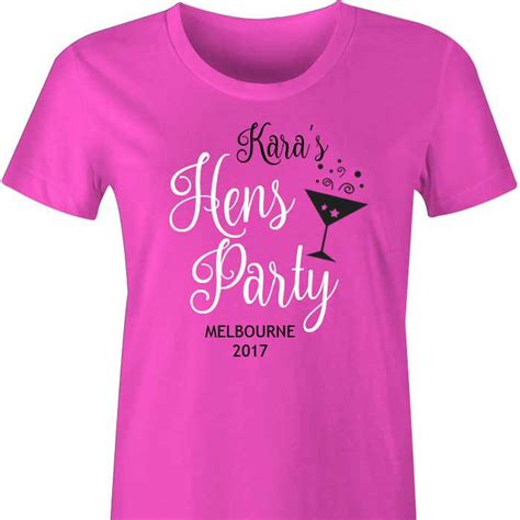 Bubbles Personalised Hens Party Tshirt A Fun And Fabulous T Shirt For