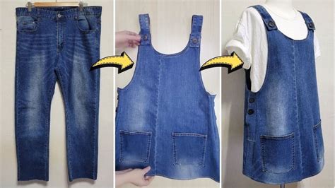 How To Upcycle Old Jeans Into Dress Apron