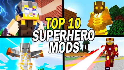 Top 10 Best Minecraft Superhero Mods Youtube