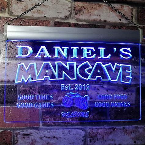 Personalized Modern Neon Man Cave Sign — Homebnc