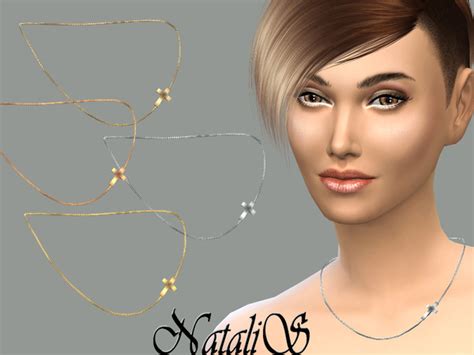 Cross Chain Necklace By Natalis At Tsr Sims 4 Updates
