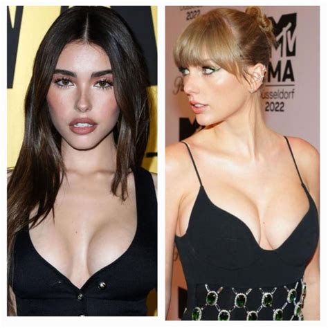 best boobs in black madison beer vs taylor swift r celebbattles