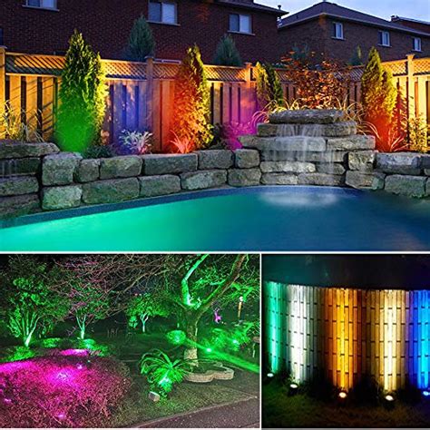 Volisun 6w Low Voltage Rgb Landscape Lights With Transformerin Ground