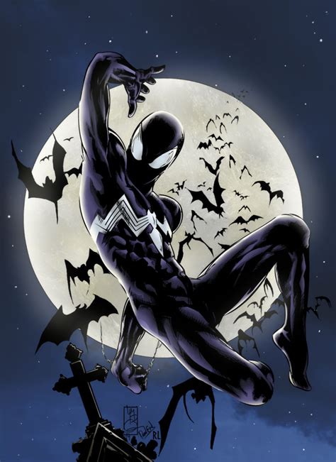 Spider Man Black Suit Colors Only By Renanlino On Deviantart Amazing