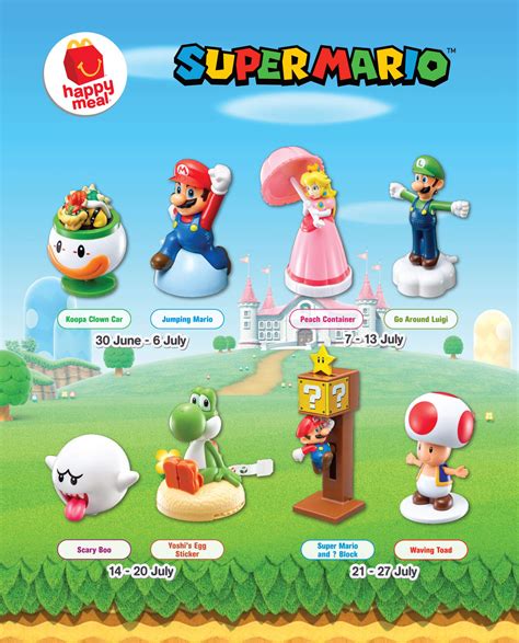 It also promotes active lifestyles and balanced eating choices, such. McDonald's Happy Meal Toys Super Mario - Peach Parasol ...