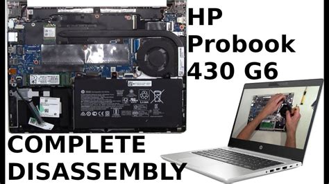 hp probook 430 g6 take apart complete disassembly teardown youtube