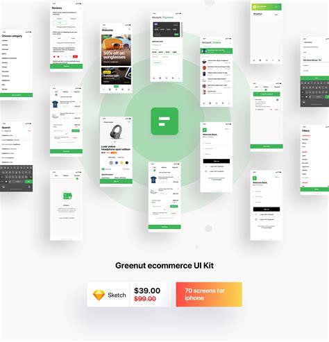 E Commerce Shopping App Ui Kit 70 Screens Download Behance