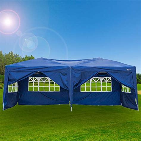 For example, a 10 x 20 tent can make a great meeting place and a way of showing your team or organization colors to boost their spirit and reward their efforts. VINGLI 10X20 Feet Pop Up Canopy,Instant Tent,6 Removable ...
