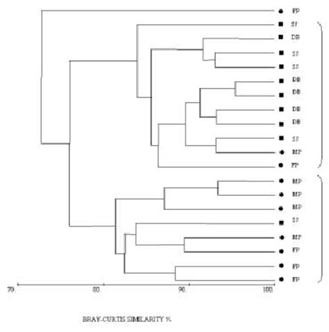 Dendrogram Of The Percentage Similarity Amongst The Foraminiferal
