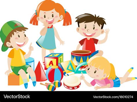 Kids Playing With Toys Clipart Firehurdle
