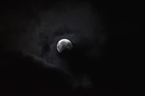 Cloudy Full Moon Moonlight Free Photo On Pixabay
