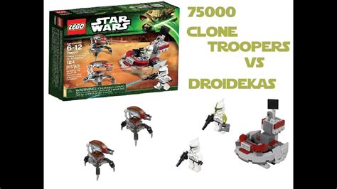 Lego Star Wars 75000 Clone Troopers Vs Droidekas Review Youtube