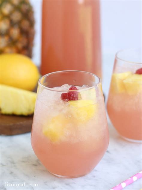 Rose syrup is a delicious and delicate addition to a sparkling pink punch for a baby shower. Easy Pink Party Punch Recipe - Liz on Call